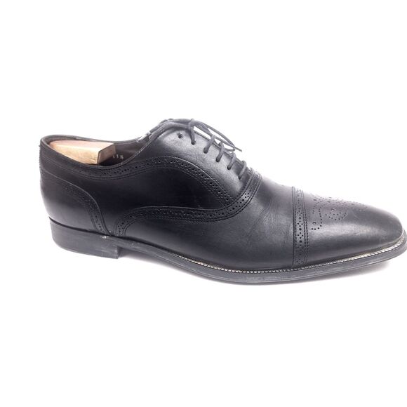 To Boot New York Adam Derrick Mens Shoes Brogue Cap Toe Black 11.5 - Picture 2 of 12